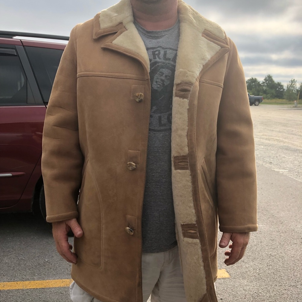 Sawyer Californian leather coat shearling Vintage